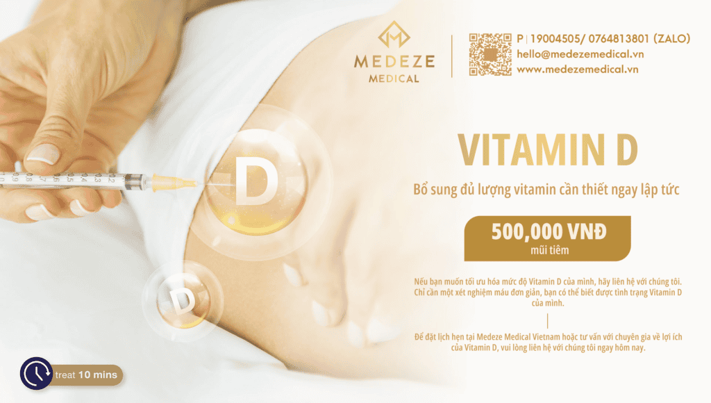Dịch vụ bổ sung vitamin D tại Medeze Việt Nam